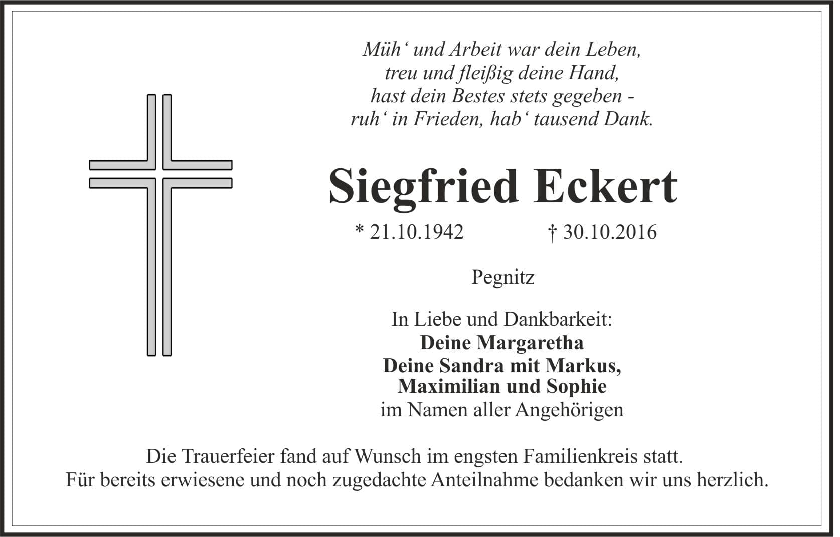 Herr Siegfried Eckert