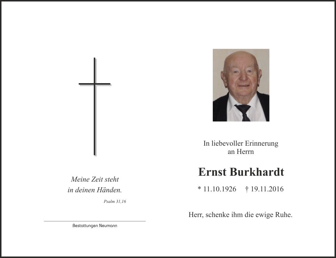 Herr Ernst Burkhardt