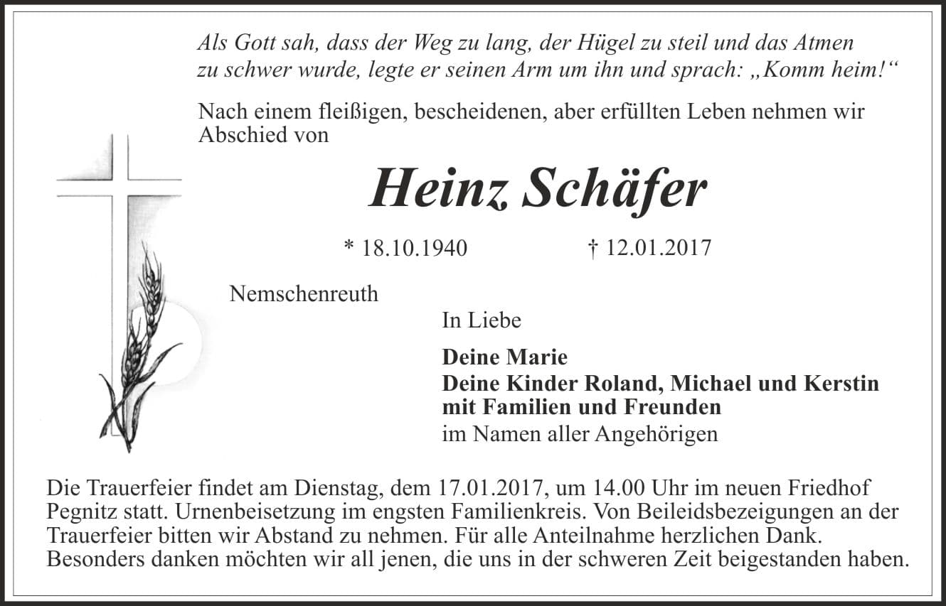 Herr Heinz Schäfer