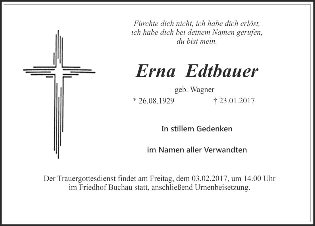 Frau Erna Edtbauer