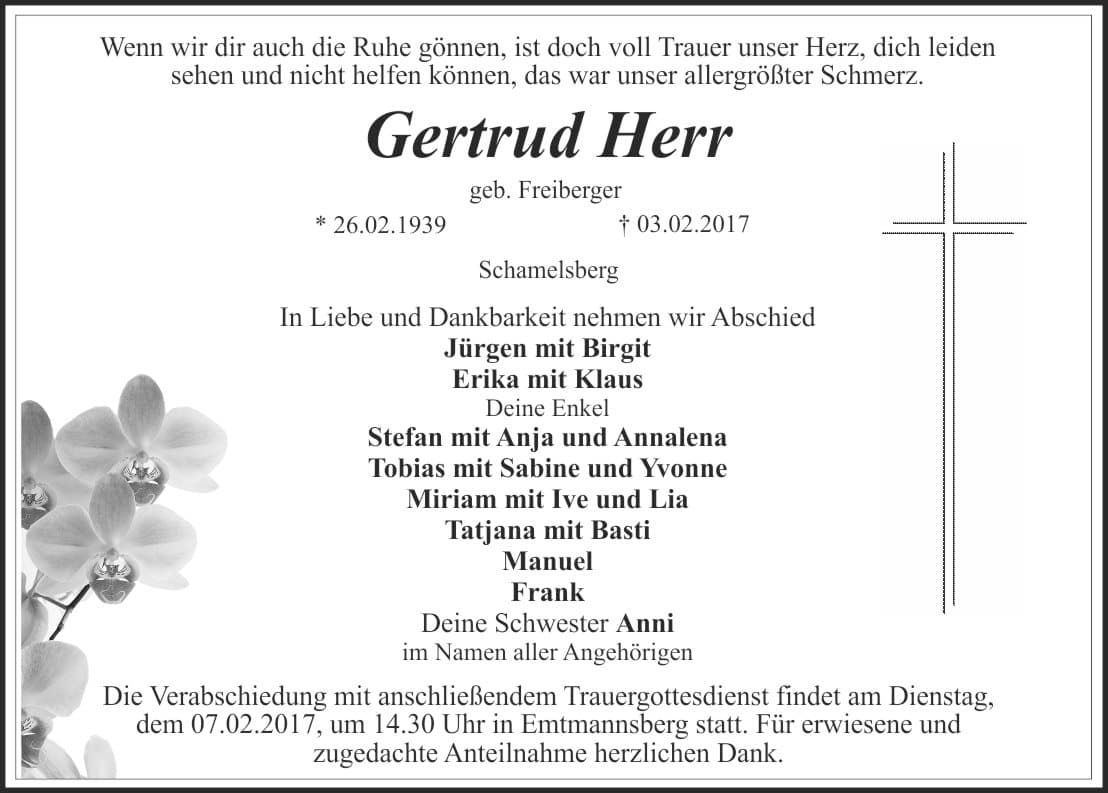 Frau Gertud Herr
