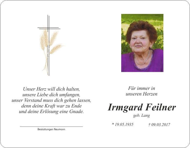 Frau Irmgard Feilner