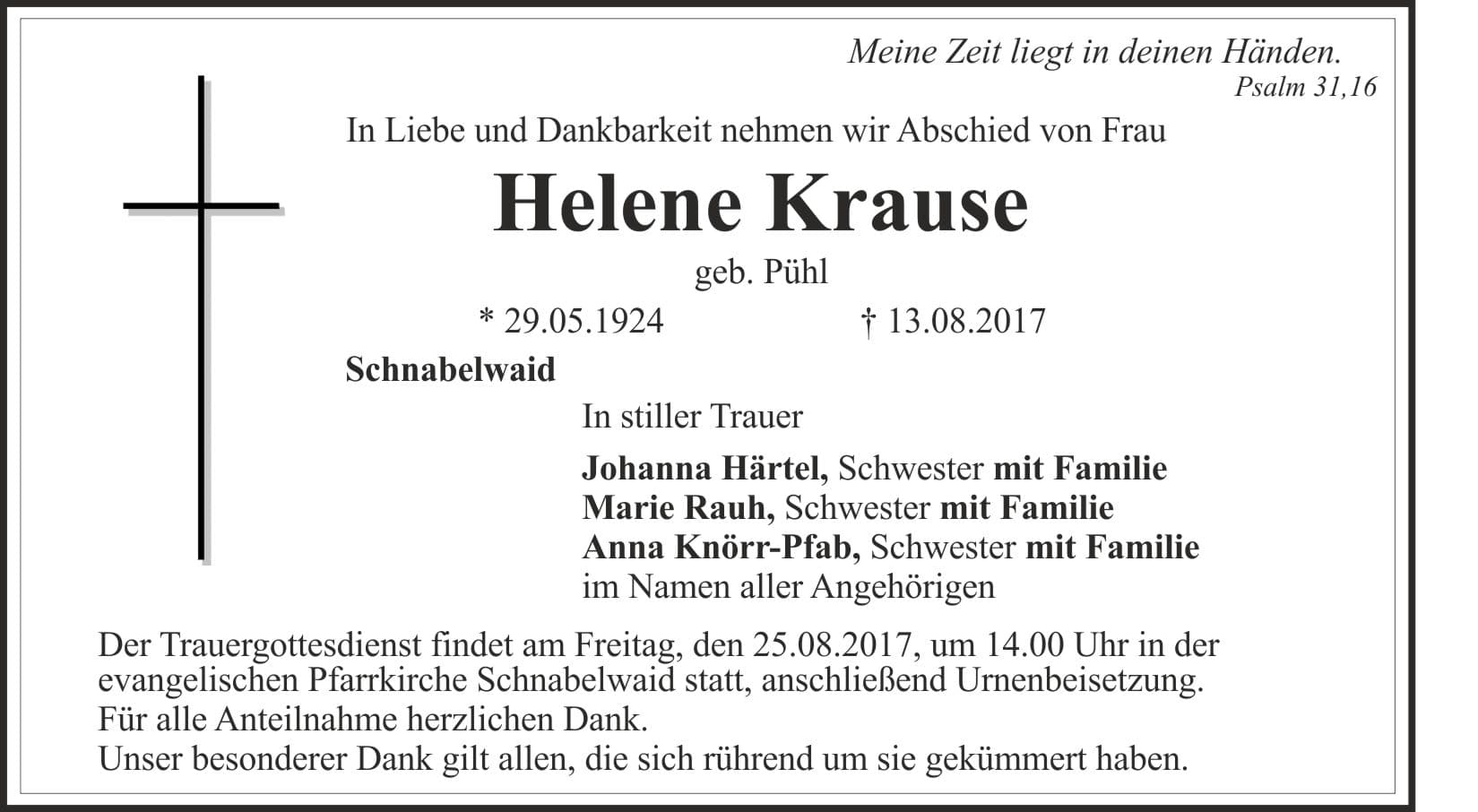 Frau Helene Krause