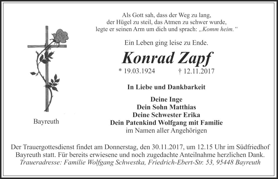 Herr Konrad Zapf