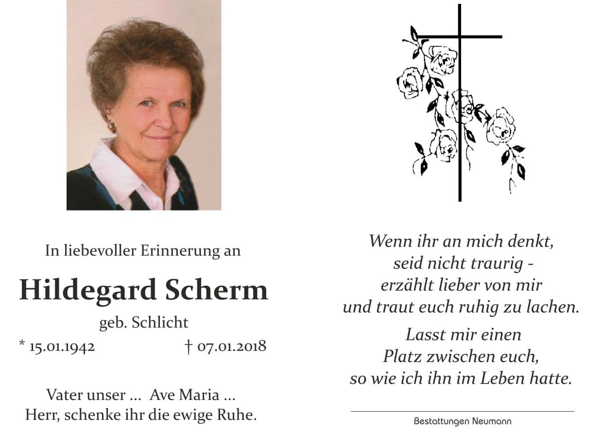 Frau Hildegard Scherm