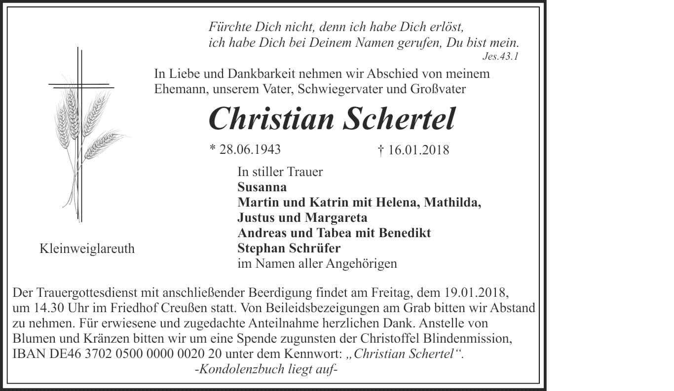 Herr Christian Schertel