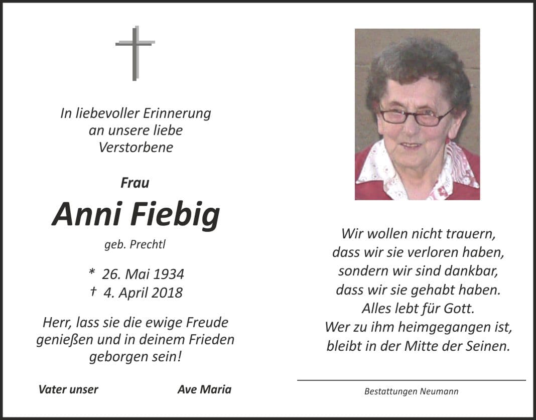 Frau Anni Fiebig
