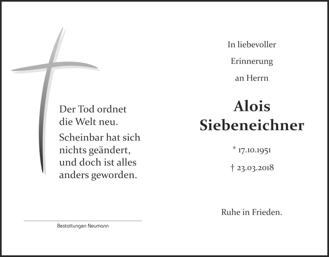Herr Alois Siebeneichner