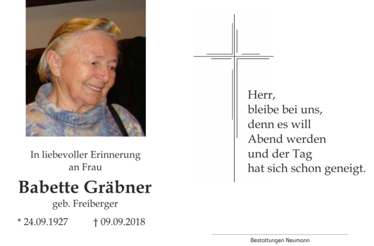 Frau Babette Gräbner