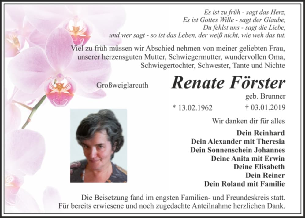 Frau Renate Förster