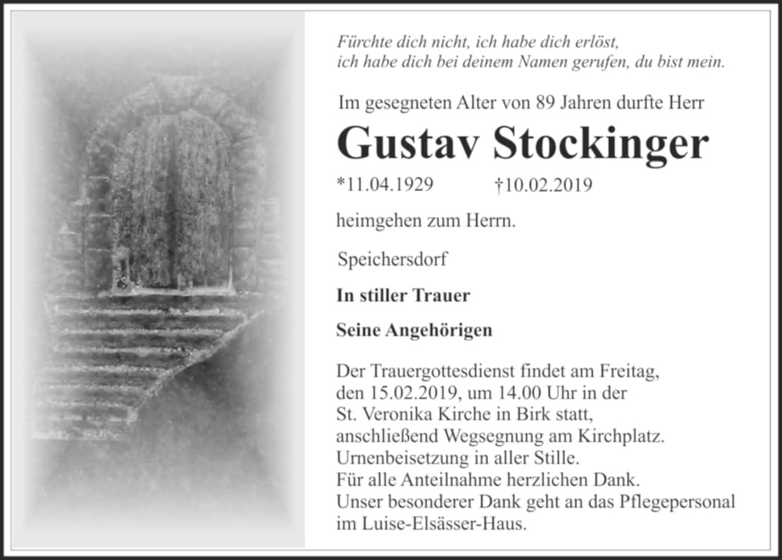 Herr Gustav Stockinger
