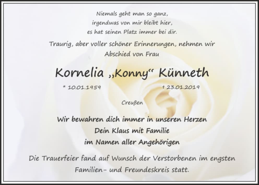 Frau Kornelia Künneth