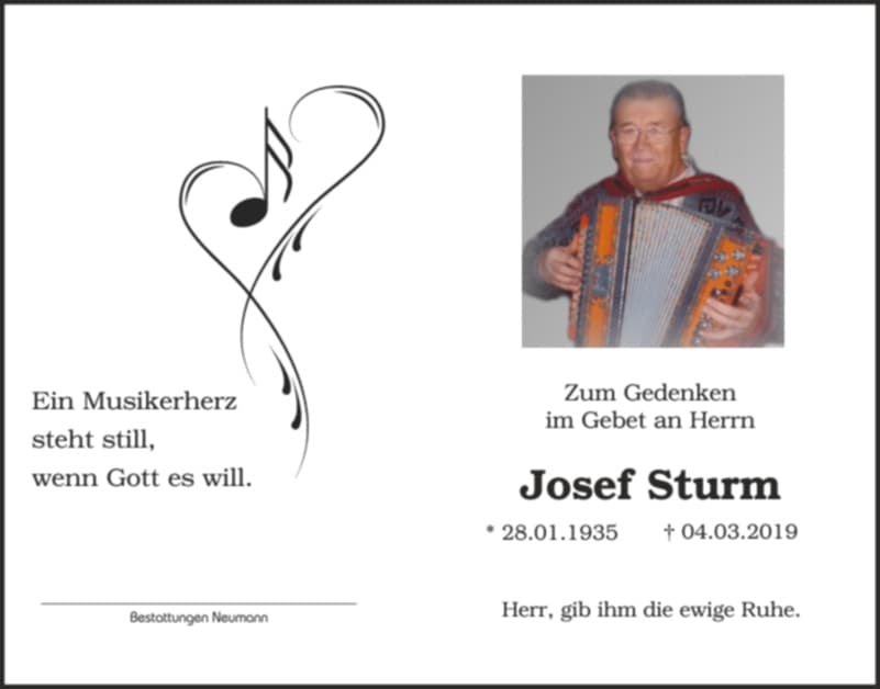 Herr Josef Sturm