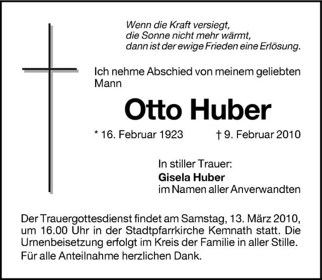 Herr Otto Huber