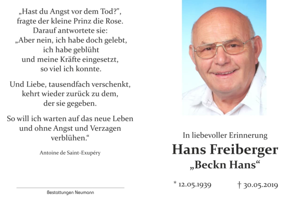 Herr Hans  Freiberger