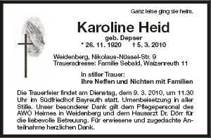 Frau Karoline Heid