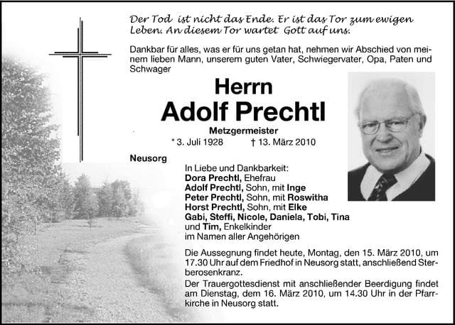 Herr Adolf Prechtl