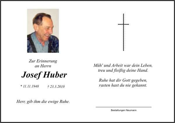Herr Josef Huber