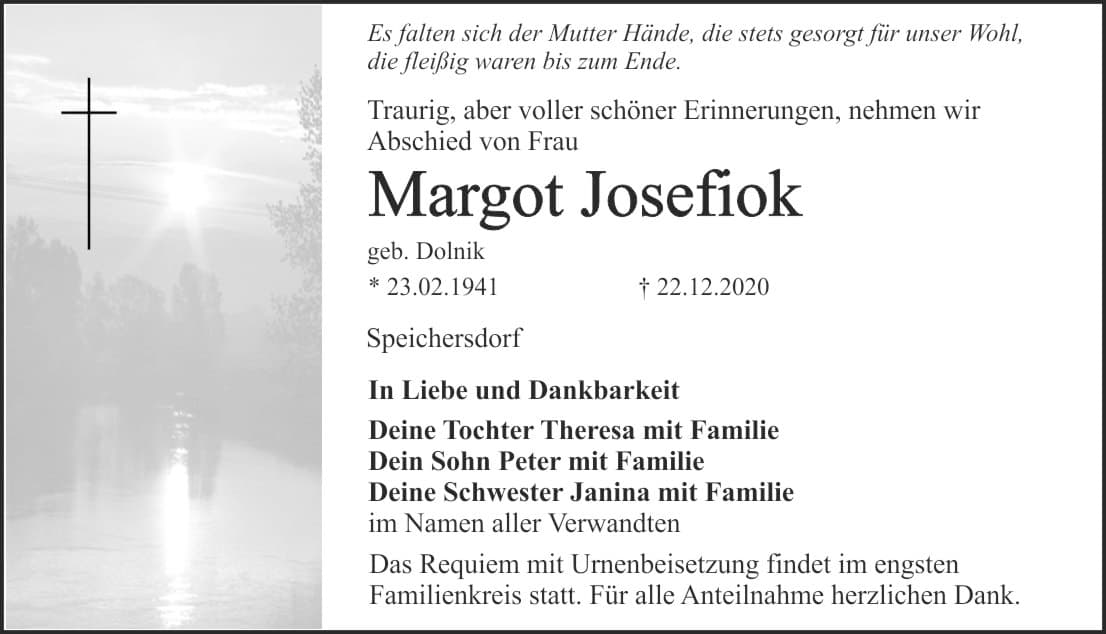 Frau Margot Josefiok