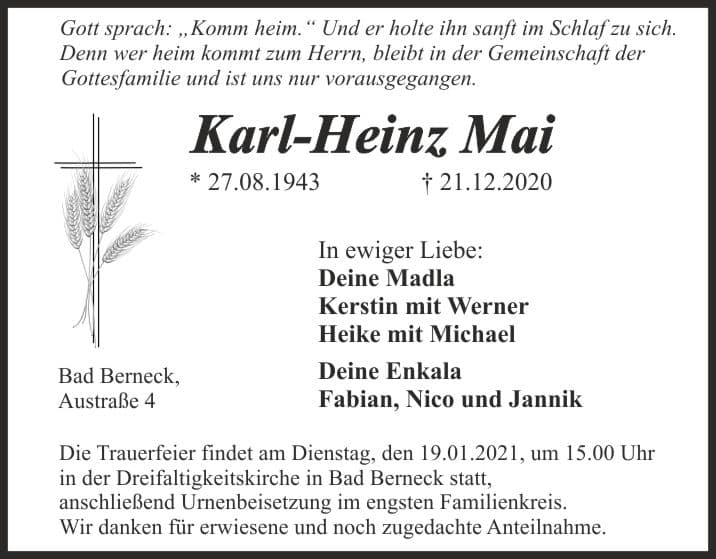 Herr Karl-Heinz Mai