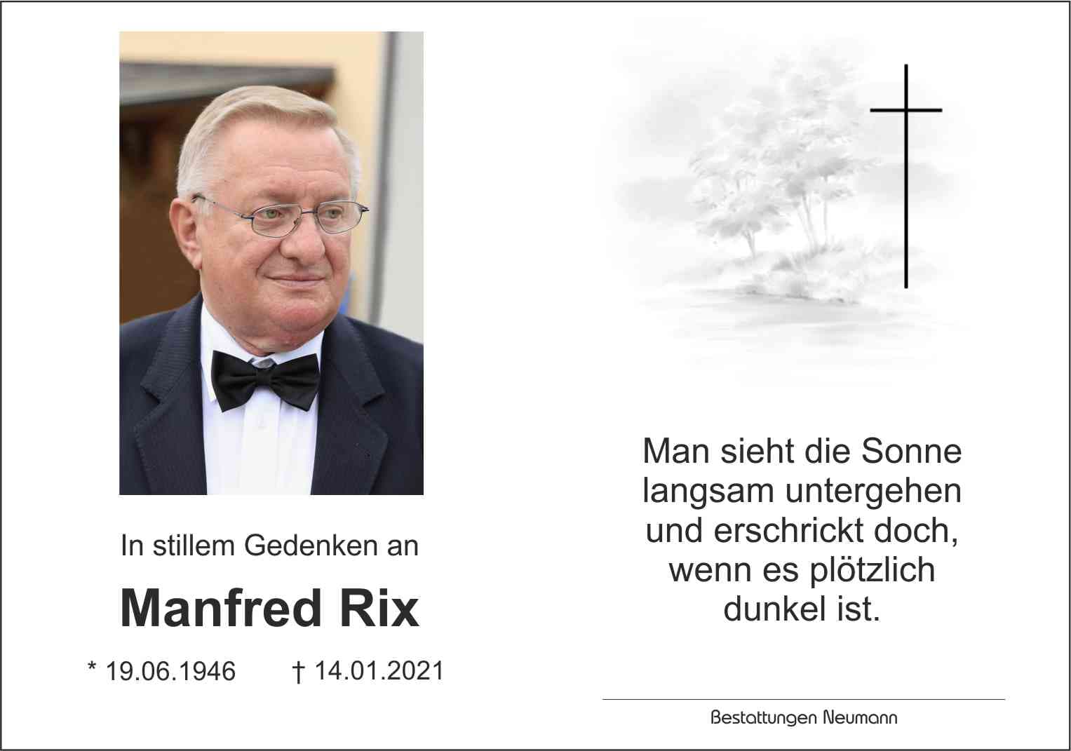 Herr Manfred Rix
