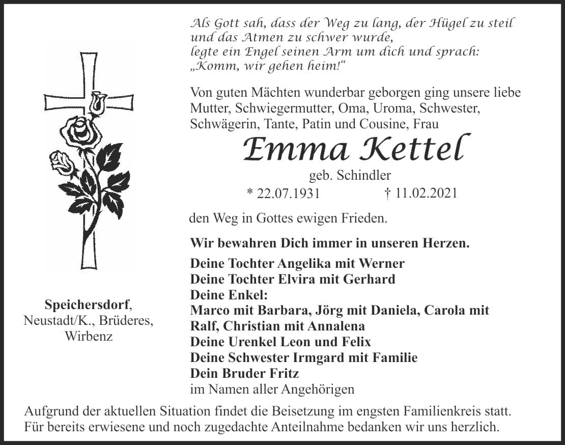 Frau Emma Kettel