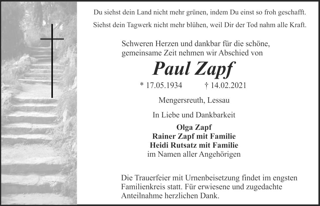 Herr Paul Zapf