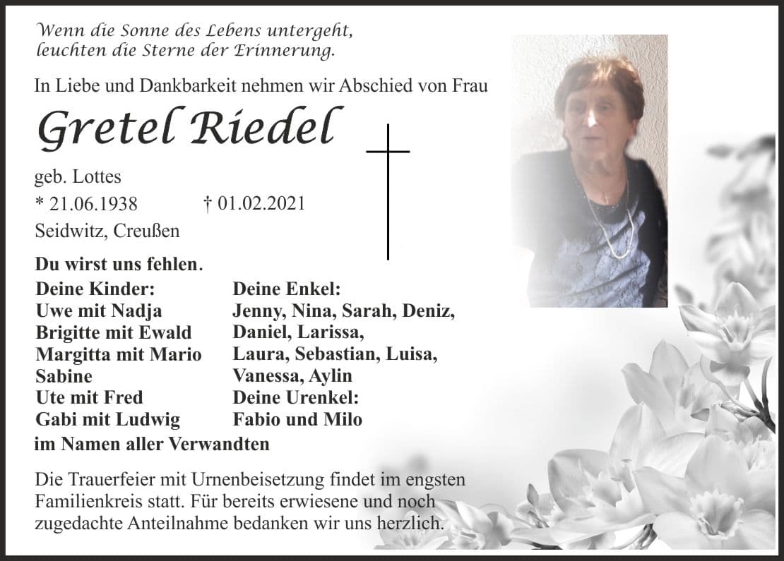 Frau Gretel Riedel