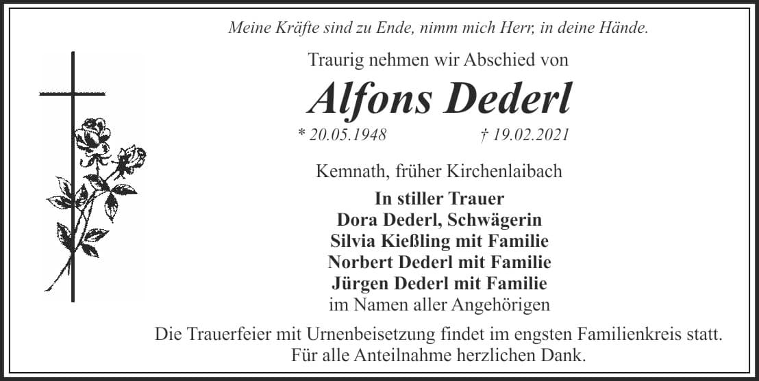 Herr Alfons Dederl