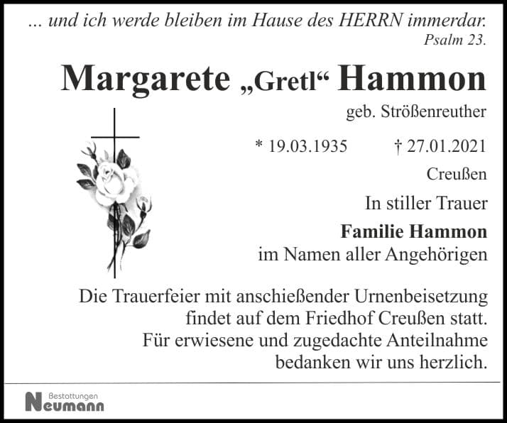 Frau Margarete Hammon