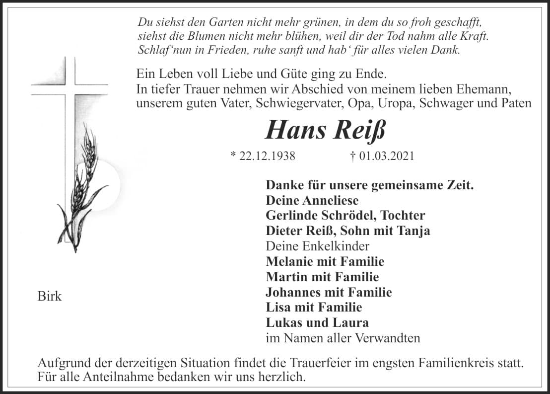 Herr Hans Reiß