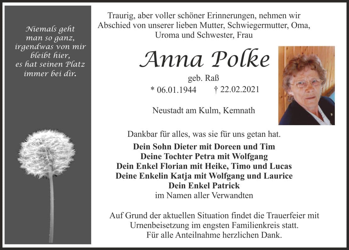 Frau Anna Polke