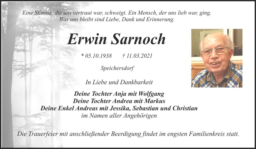 Herr Erwin Sarnoch