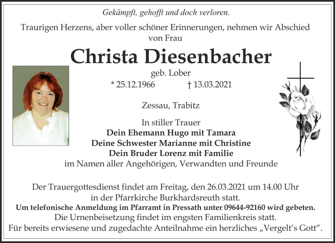 Frau Christa Diesenbacher