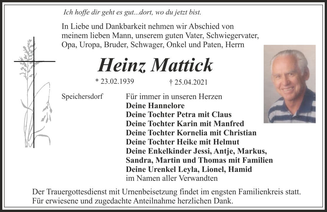 Herr Heinz Mattick