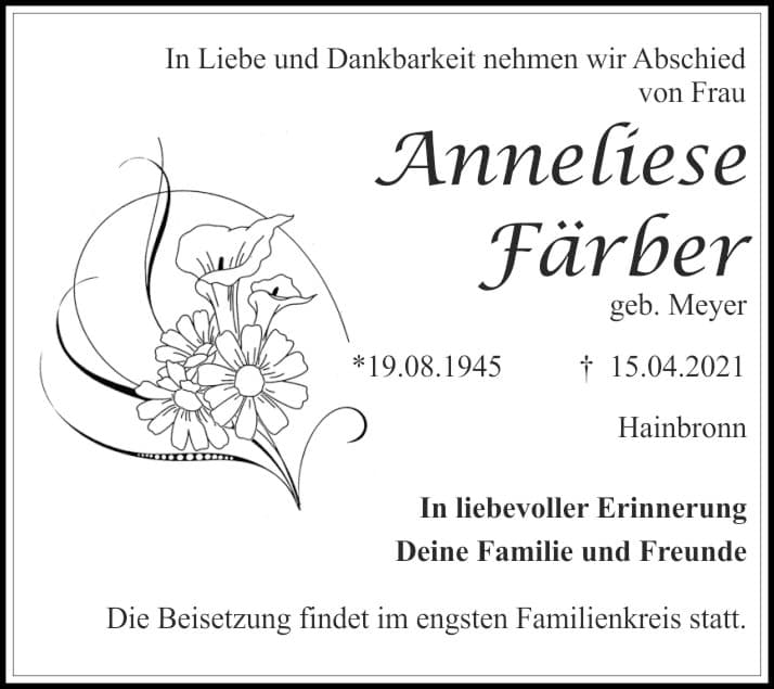 Frau Anneliese Färber