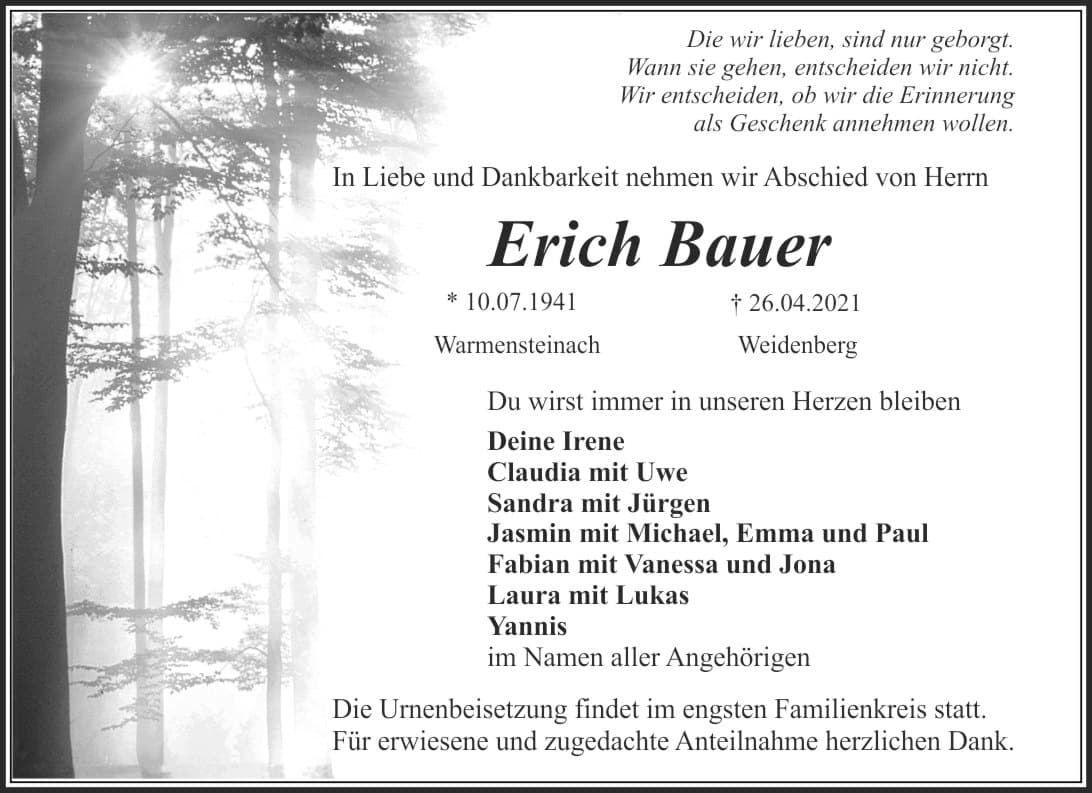 Herr Erich Bauer