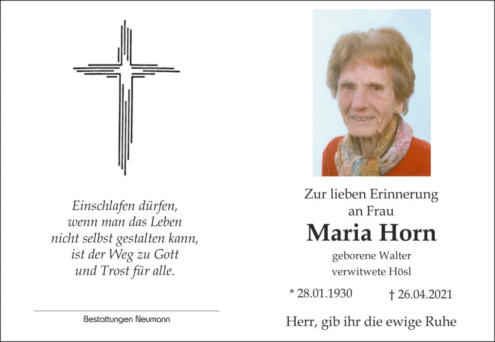 Frau Maria Horn