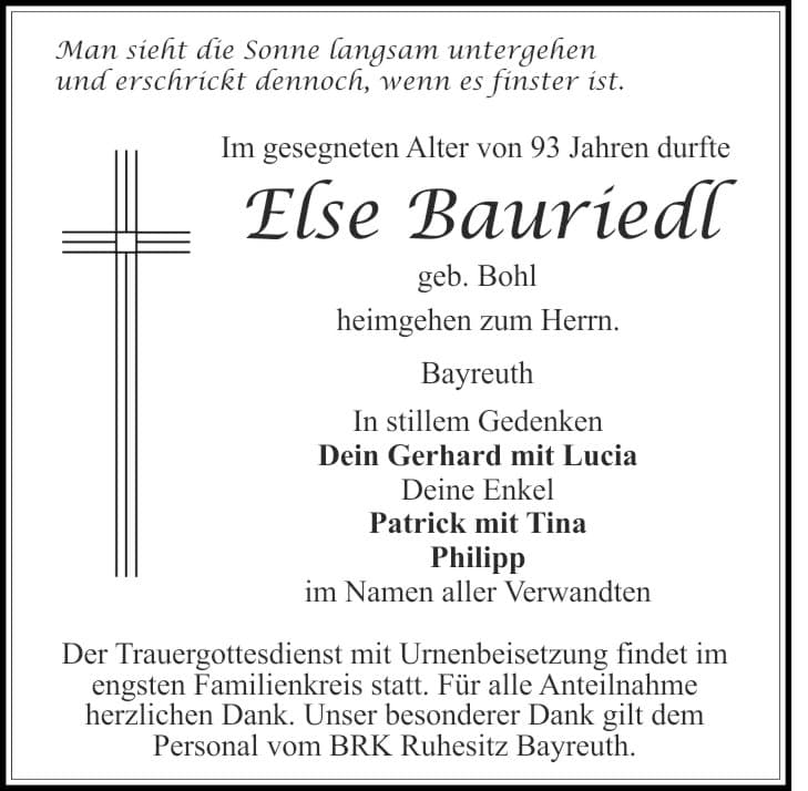 Frau Else Bauriedl