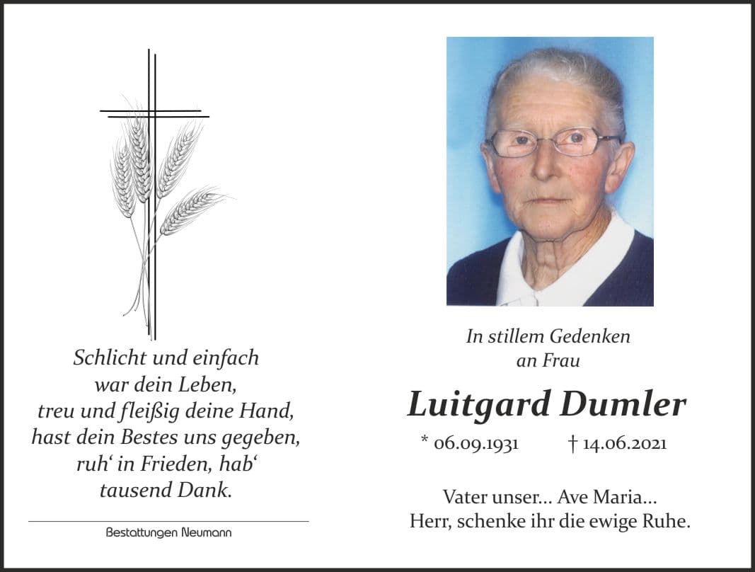 Frau Luitgard Dumler