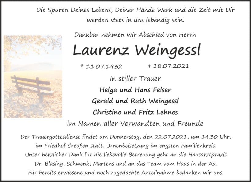 Herr Laurenz Weingessl