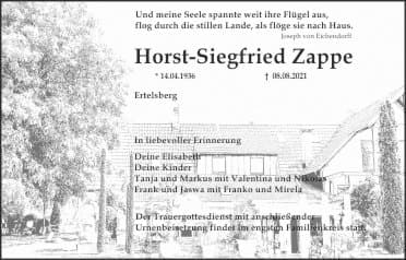 Herr Prof. Dr. Horst Zappe
