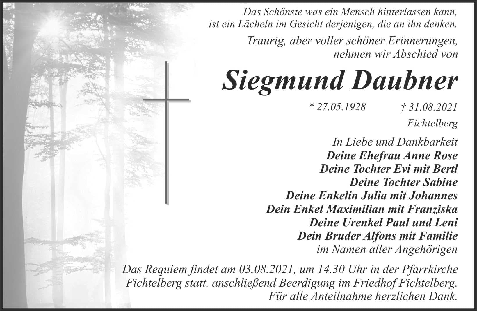 Herr Siegmund Daubner