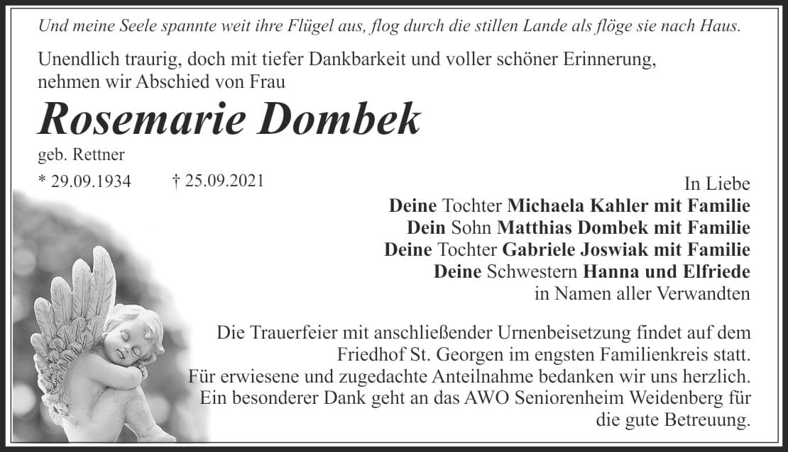 Frau Rosemarie Dombek