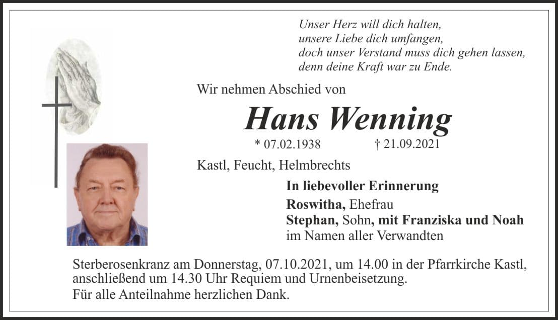 Herr Hans Wenning