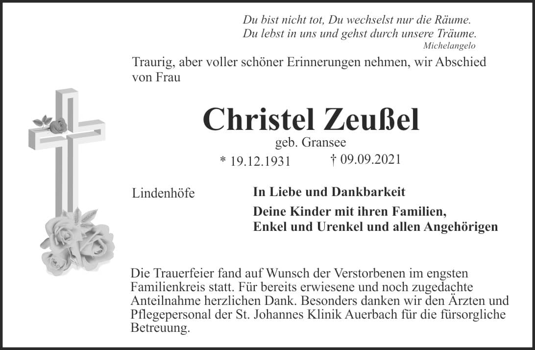 Frau Christel Zeußel