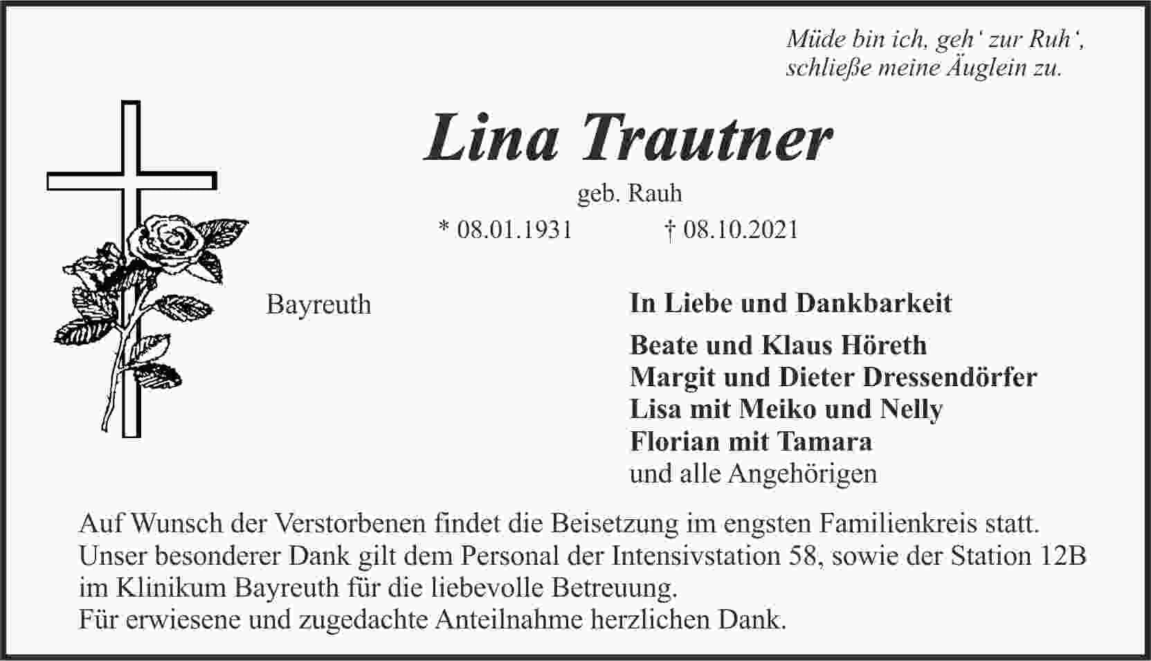 Frau Lina Trautner