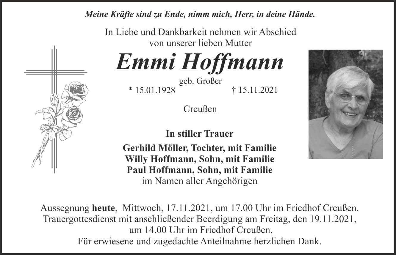 Frau Emma Hoffmann