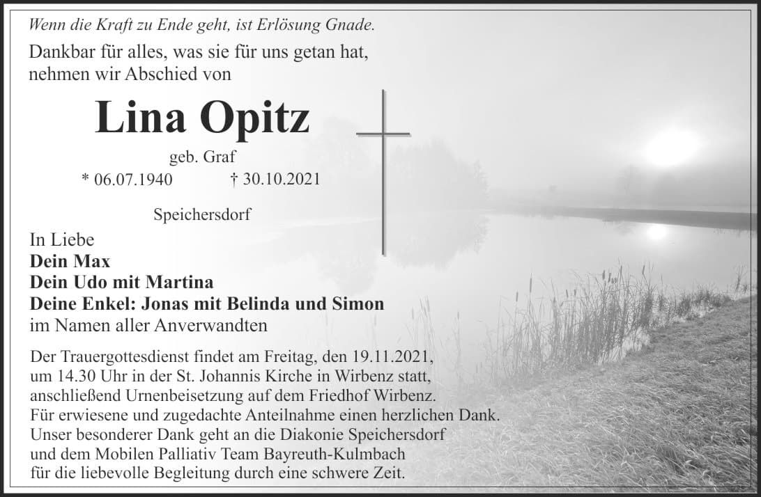 Frau Lina Opitz