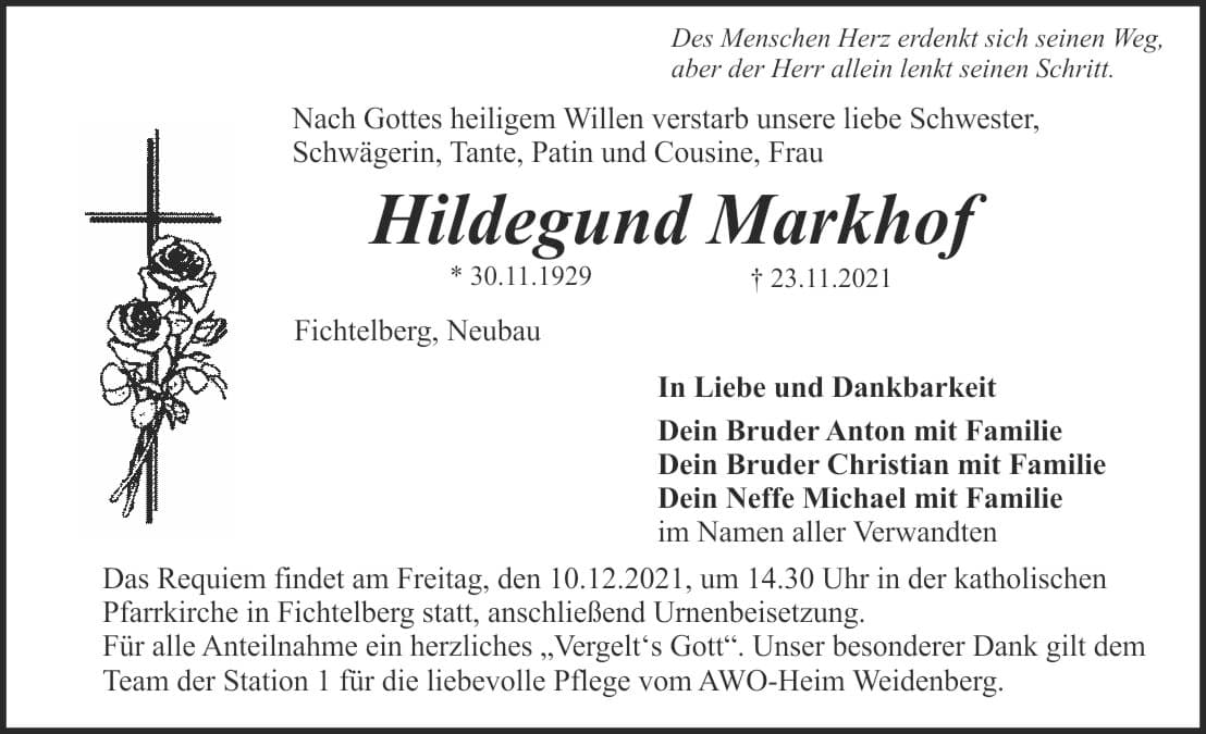Frau Hildegund Markhof